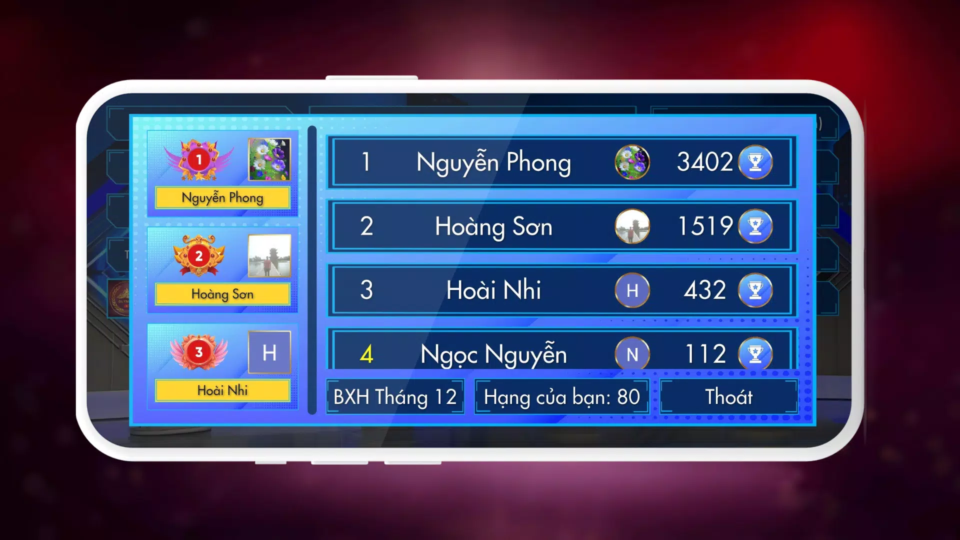 Chinh phục Olympia (Beta) Screenshot2