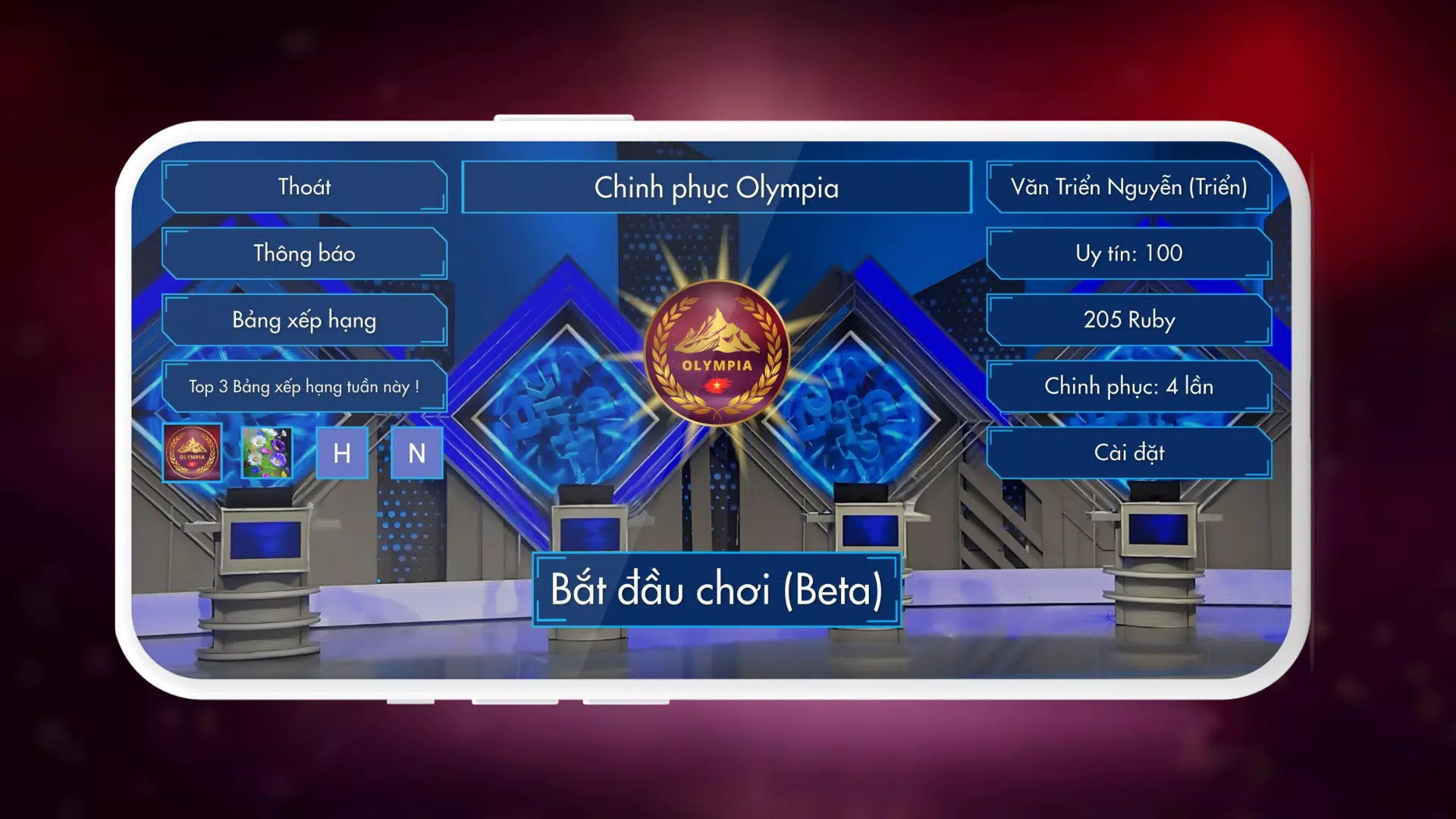 Chinh phục Olympia (Beta) Screenshot1