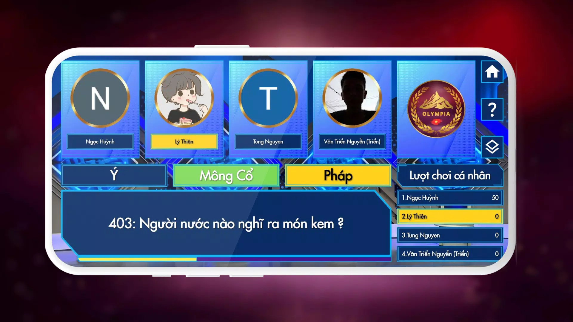 Chinh phục Olympia (Beta) Screenshot7