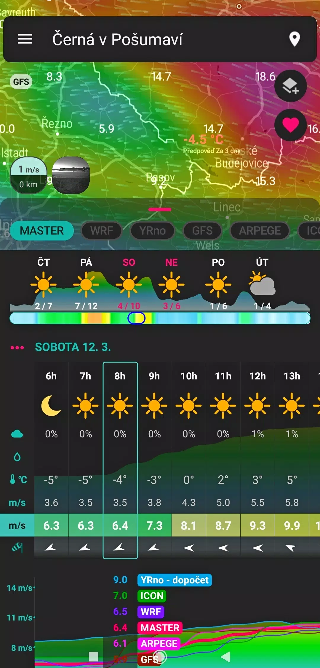 Počasí Meteo Screenshot2