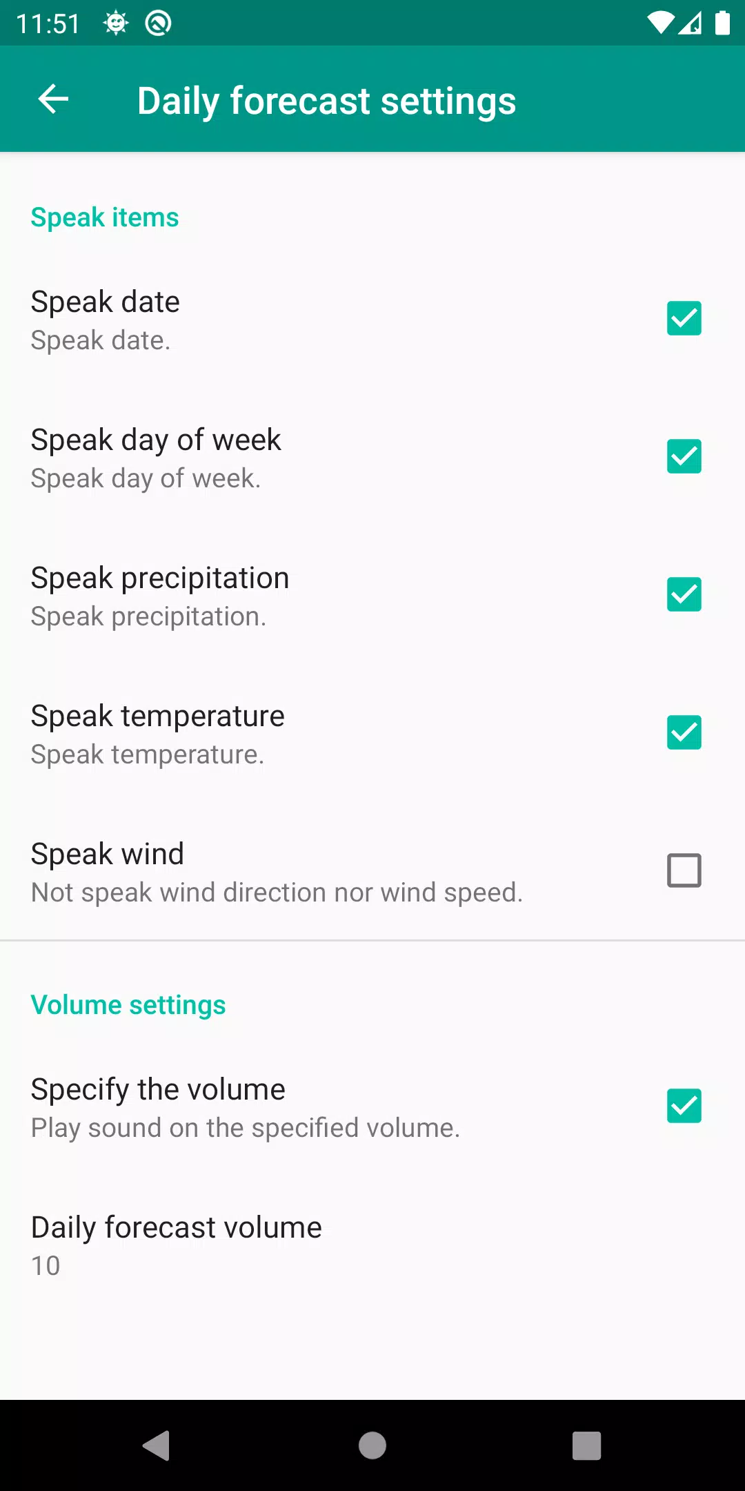 VoiceWeather Screenshot6