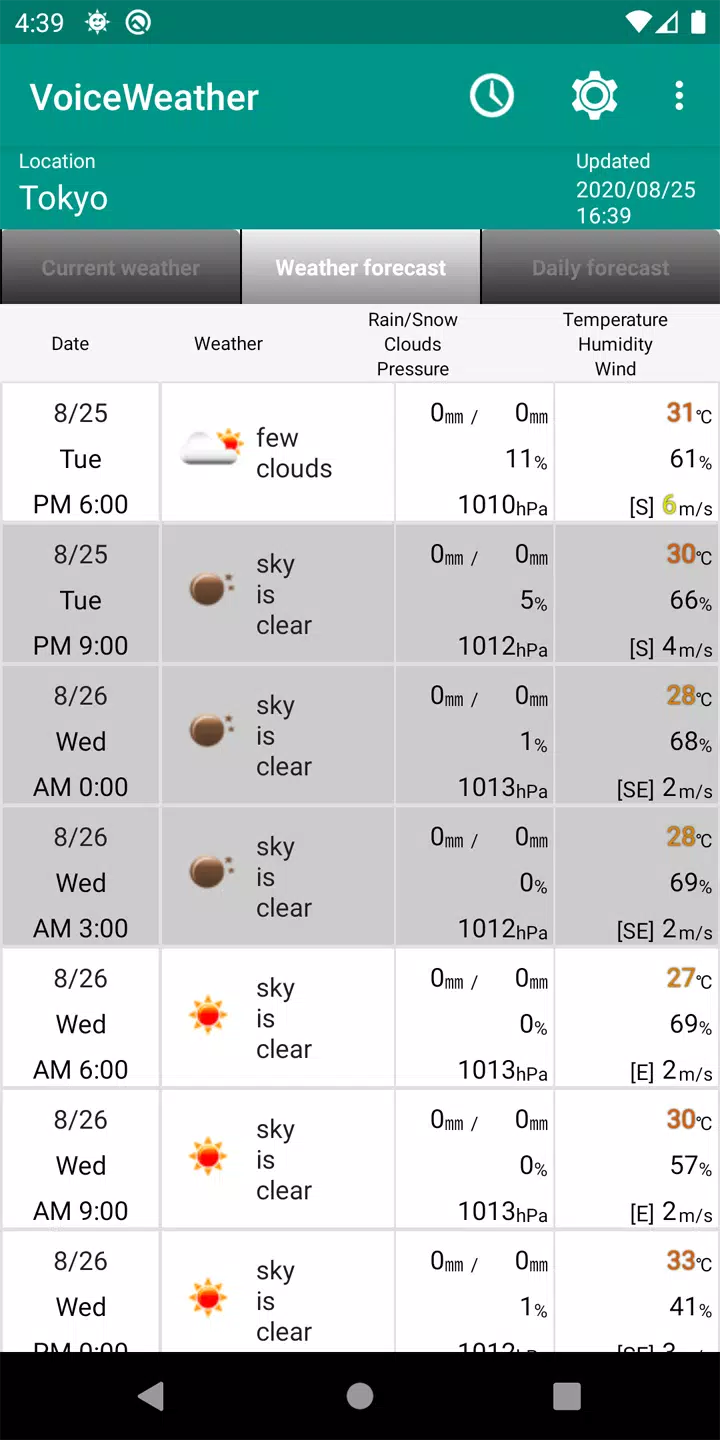 VoiceWeather Screenshot3