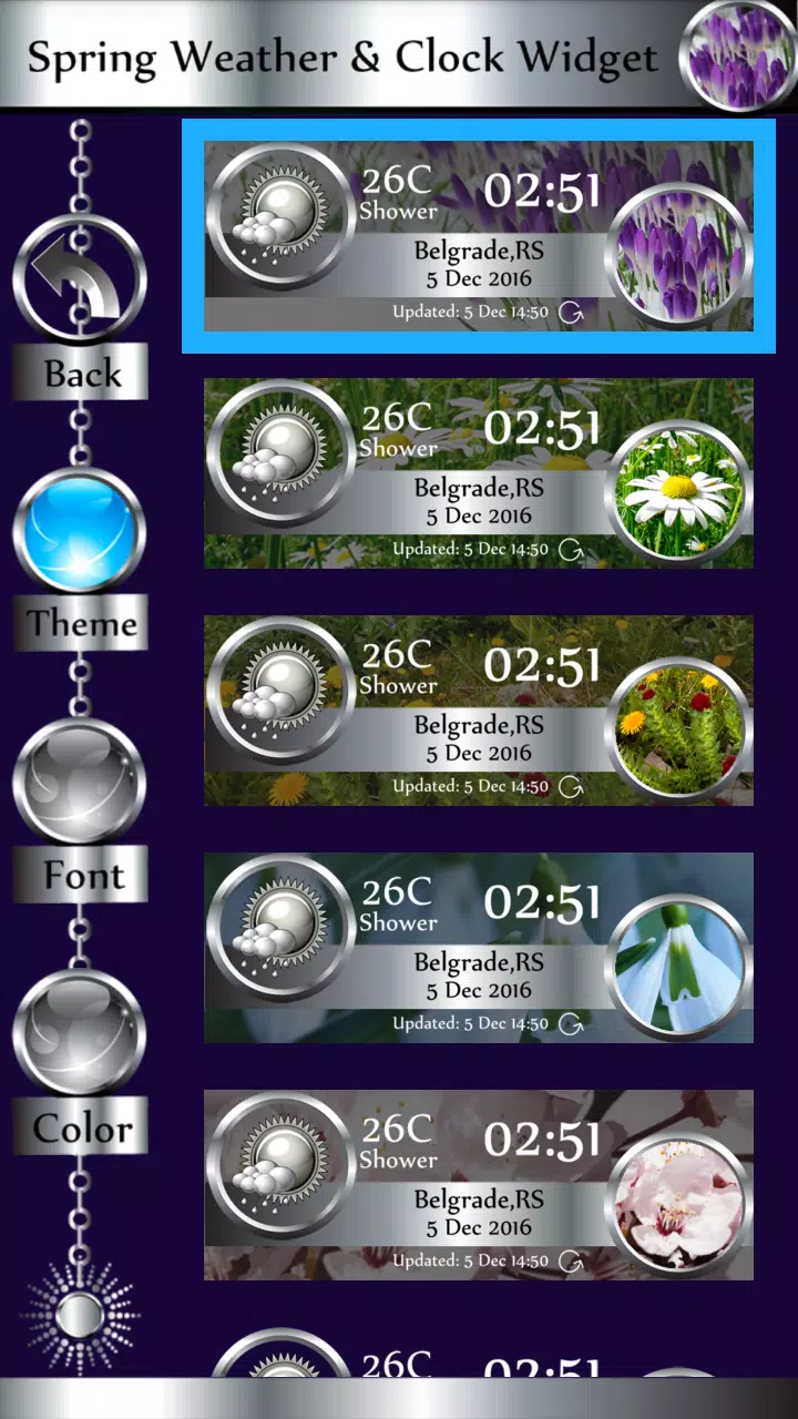 Spring Weather & Clock Widget Screenshot3