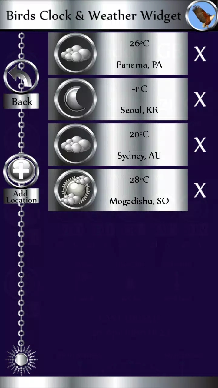 Birds Clock & Weather Widget Screenshot7