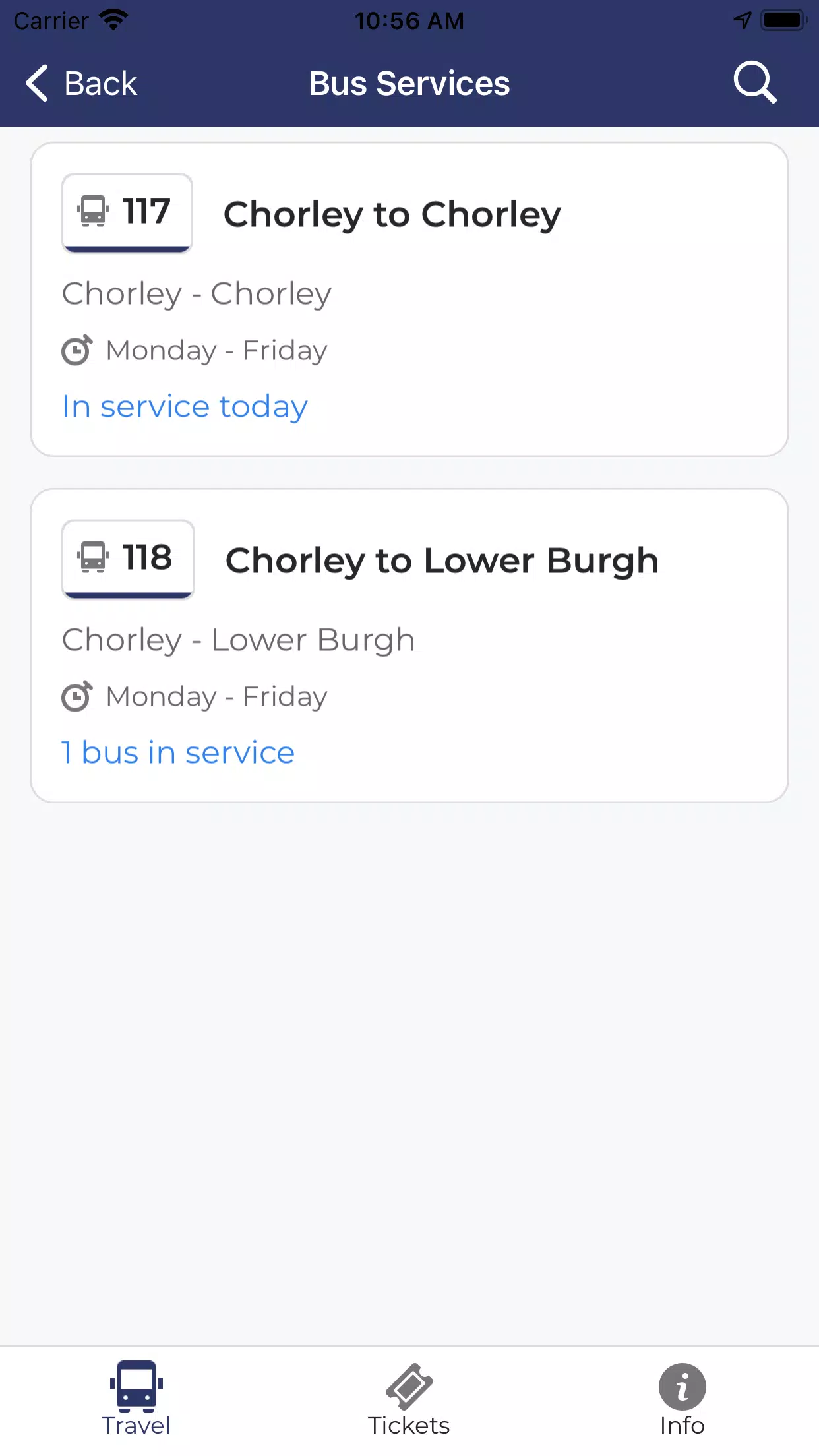 Tyrers Coaches Screenshot1