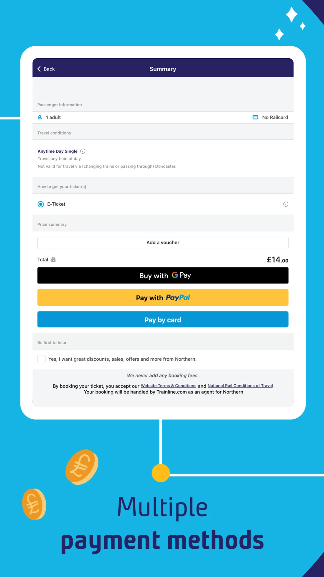 Northern train tickets & times Screenshot15