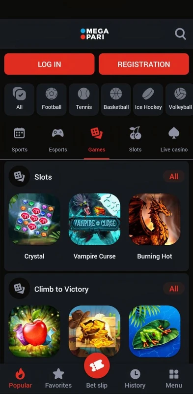 Megapari download apk Screenshot5