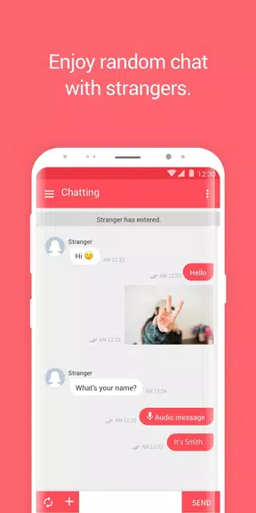 With Stranger - Chatting Screenshot1