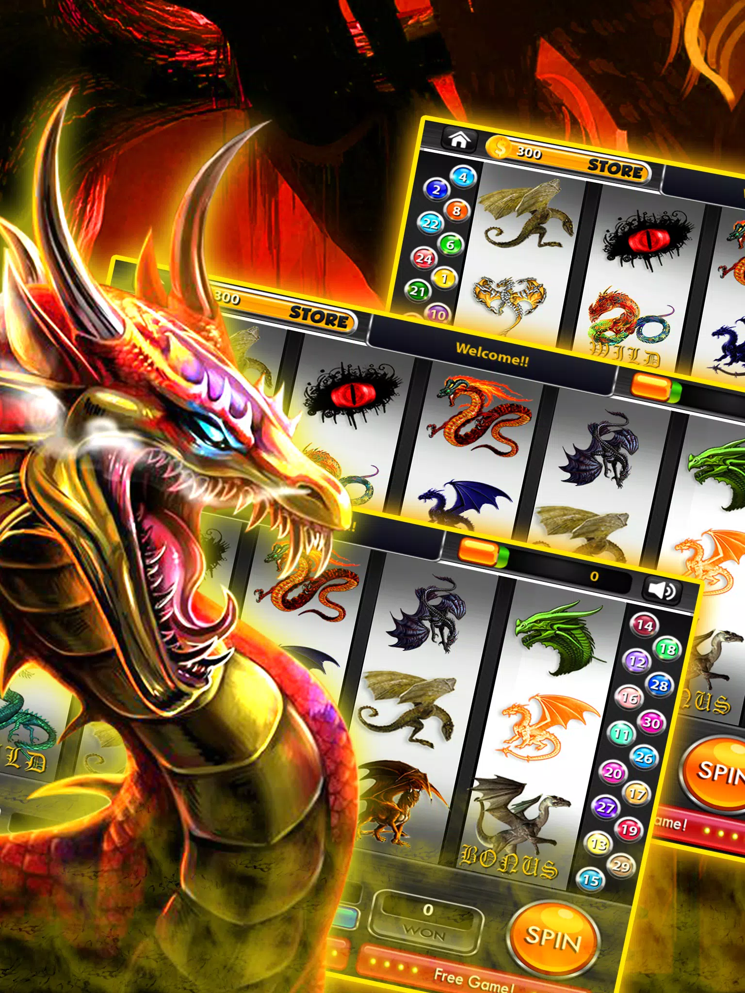 Asian Dragon Slots - Free Screenshot1