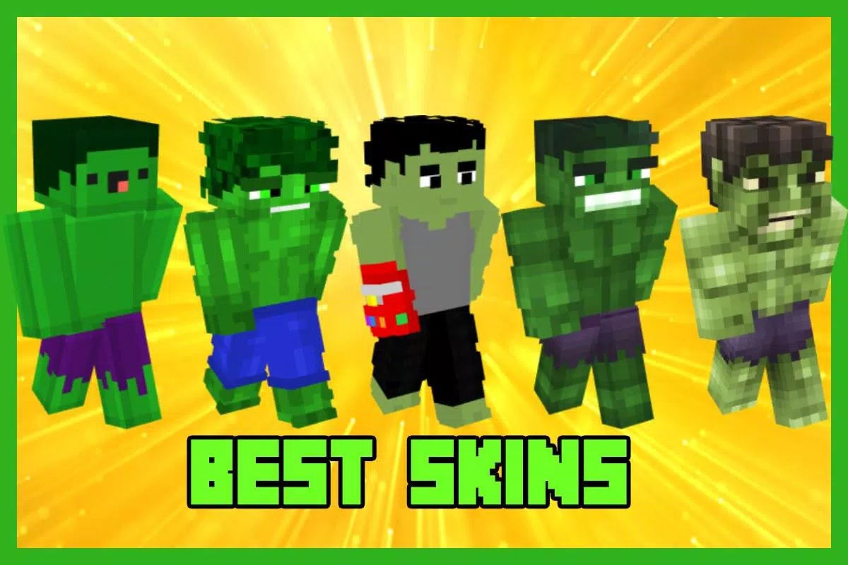 HuIk Mod in MCPE + Incredible Superheroes Skins PE Screenshot3