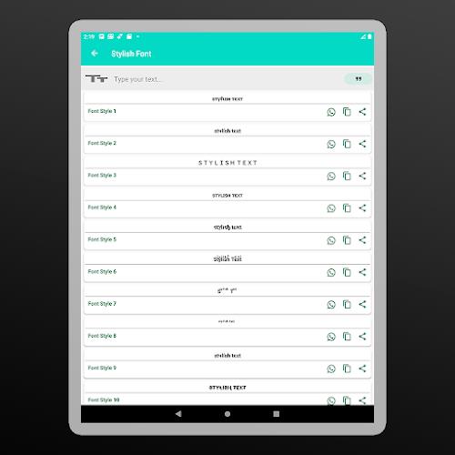 Stylish Fonts Screenshot10