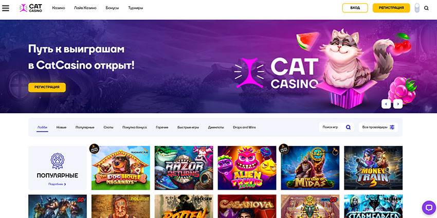 Скачать Cat Casino на Андроид Screenshot1