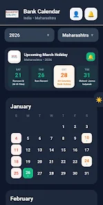 Bank Holiday Calendar Screenshot4