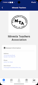 Mineola Teachers Association Screenshot2