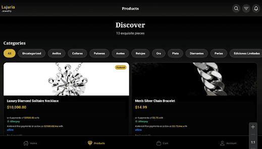 Lujuria Jewelry Screenshot3