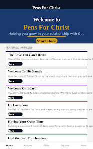 Pens for Christ notebook Screenshot8