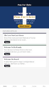 Pens for Christ notebook Screenshot3