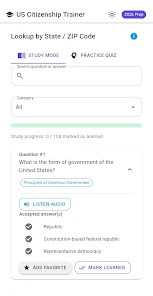 US Citizenship Trainer Screenshot3