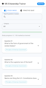 US Citizenship Trainer Screenshot1
