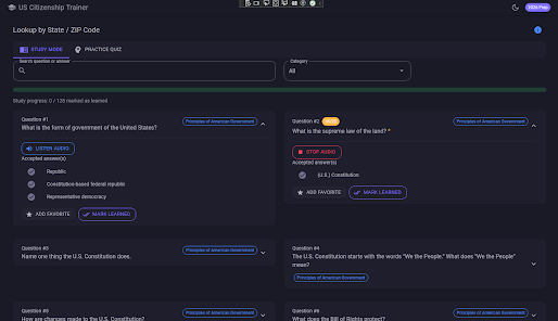US Citizenship Trainer Screenshot10