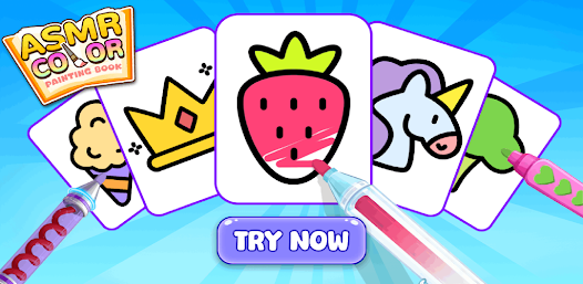 ASMR Color: Cute Cartoon Book Screenshot1