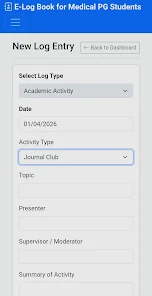 E Log Book For Medical PG's Screenshot5