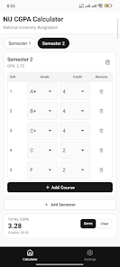 NU CGPA Calculator Screenshot4