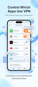 Bunny Proxy: Fast VPN, Browser Screenshot3