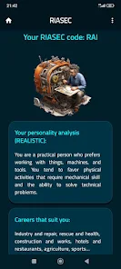 RIASEC TEST Screenshot4