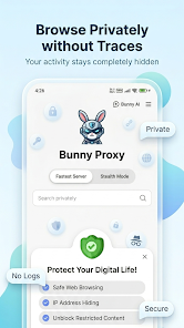 Bunny Proxy: Fast VPN, Browser Screenshot8