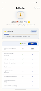 CalorIA Scan Screenshot2