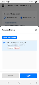 AI Job Cover Letter Generator Screenshot3