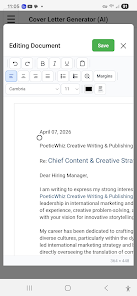 AI Job Cover Letter Generator Screenshot8