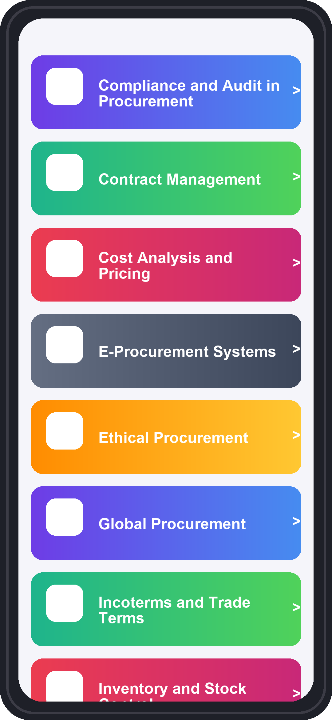 Procurement Knowledge Trivia Screenshot1
