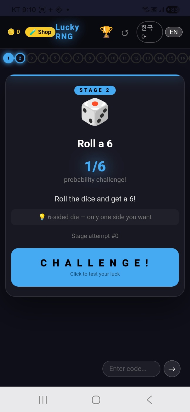 lucky RNG Screenshot1