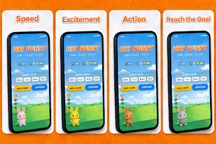 Hop Bunny: Run & Jump Game Screenshot1