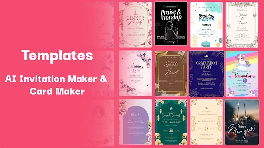 AI Invitation Maker Card Maker Screenshot1