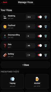 Bad Habits: Expense Tracker Screenshot2