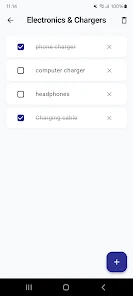 Packing Checklist Screenshot2
