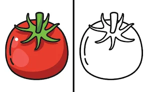 Coloring games vegetable paint Screenshot10
