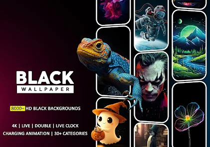 Wallpapers Black Live 4K HD Screenshot1