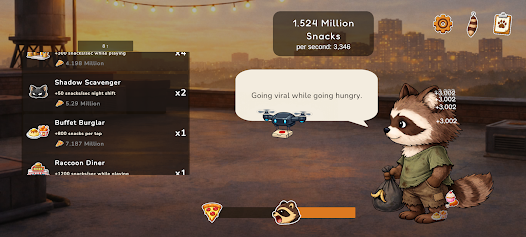 Hungry Raccoon Clicker: Idle Screenshot2