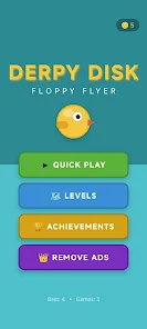 Derpy Disk: Retro Bird Fly Screenshot1