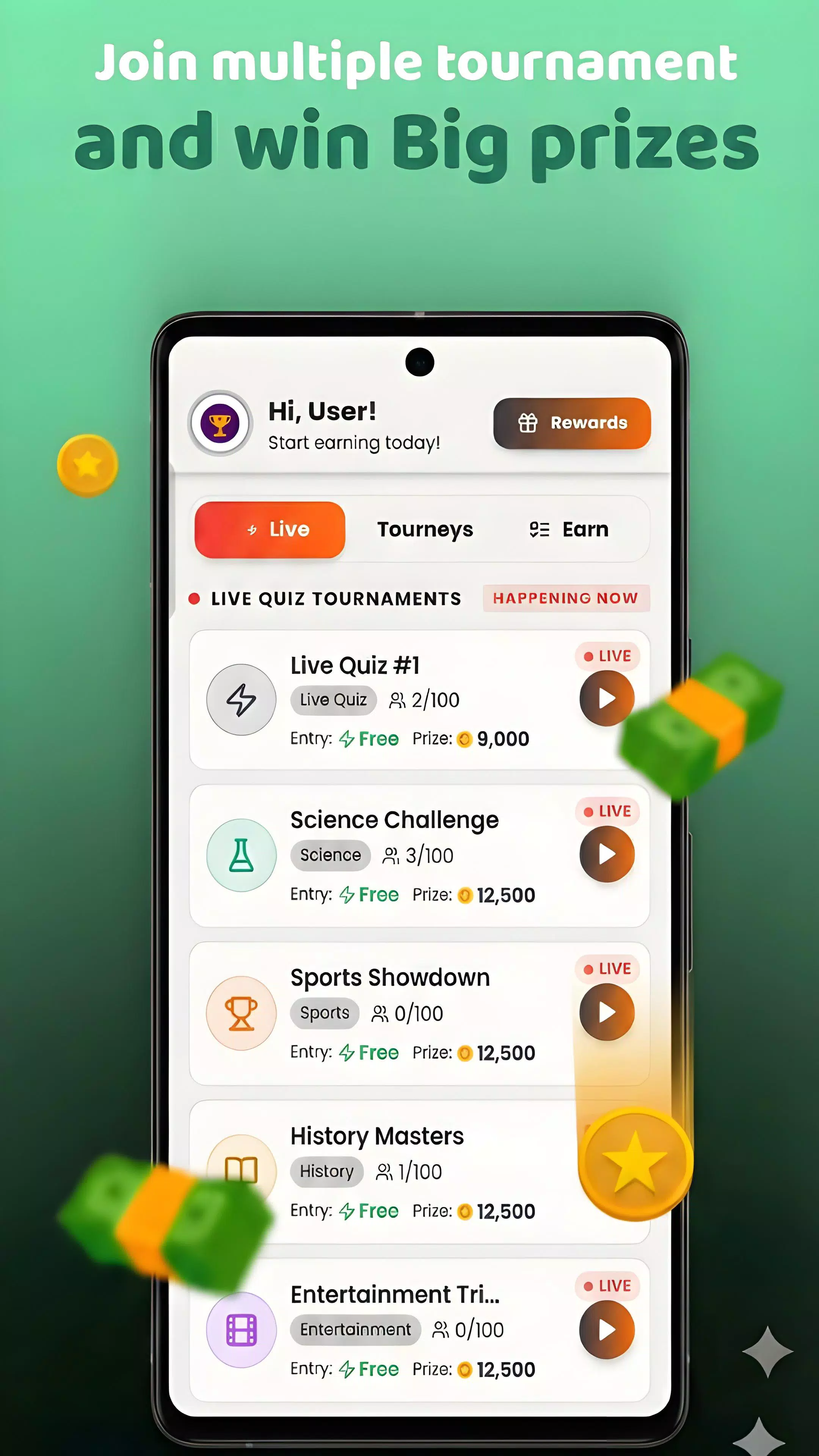 Redeem code app - Quiz & Earn Screenshot3