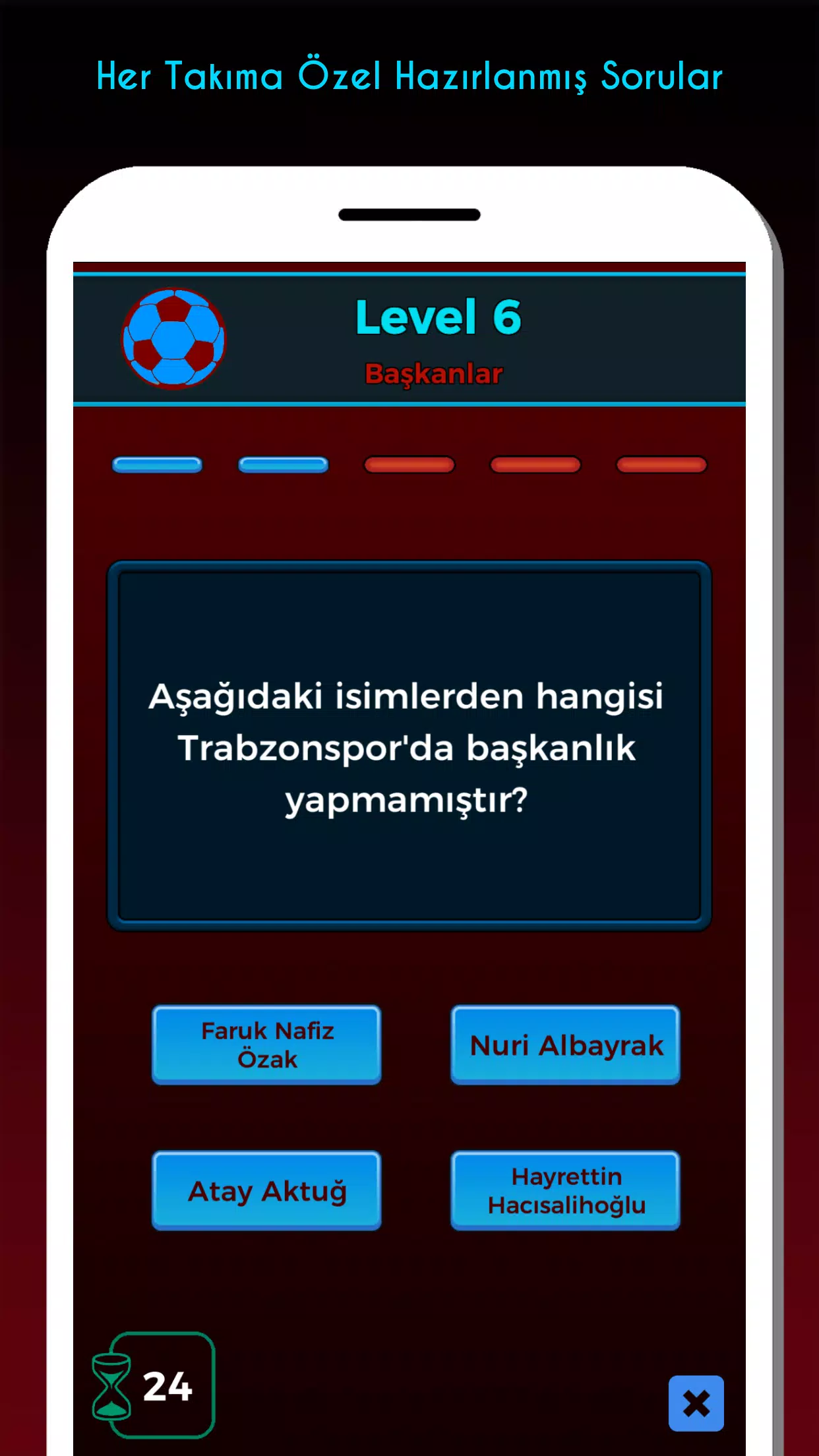 4 Büyük Futbol Bilgi Yarışması Screenshot5