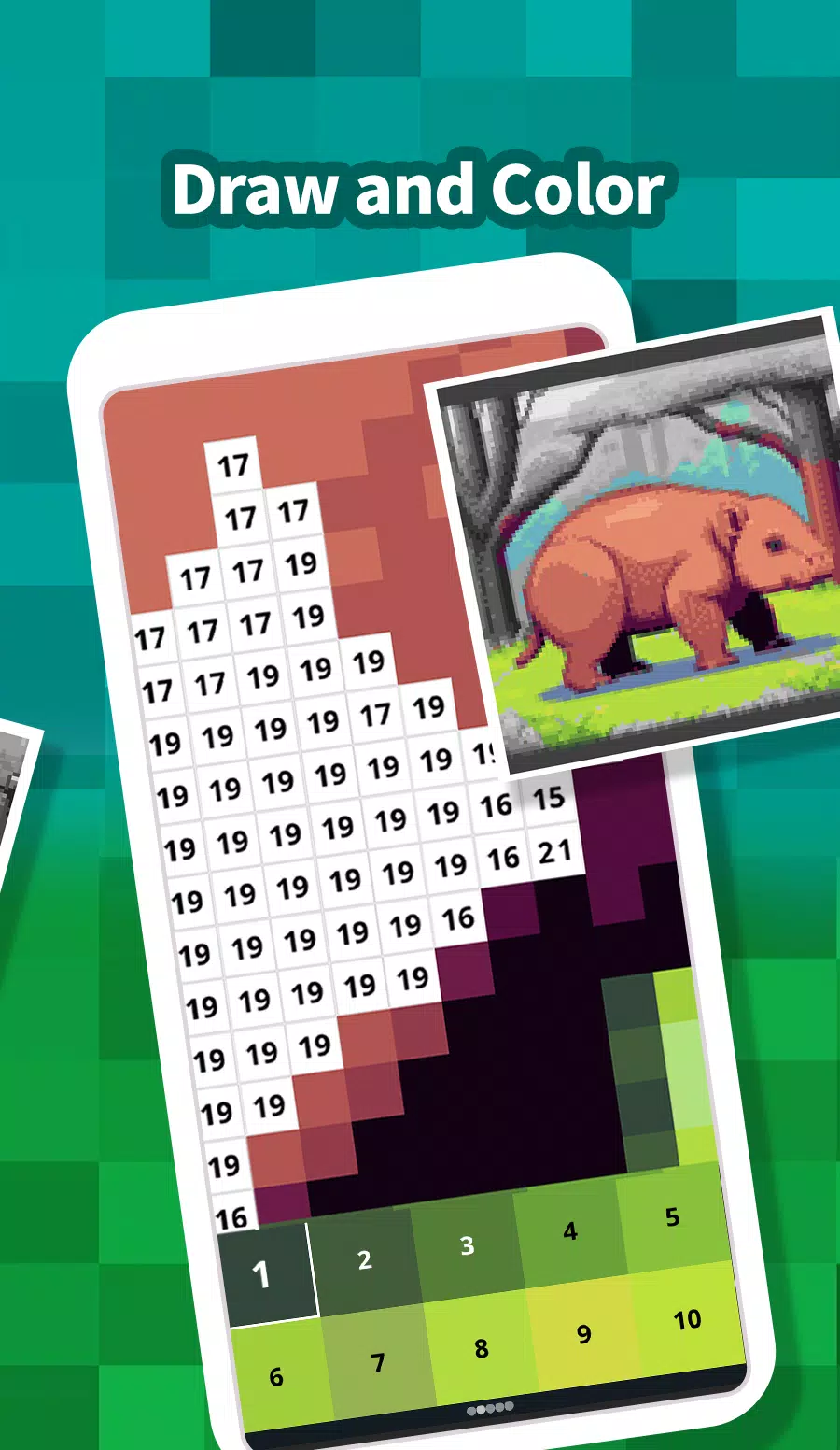 Hippo Moodeng: Color by Number Screenshot2