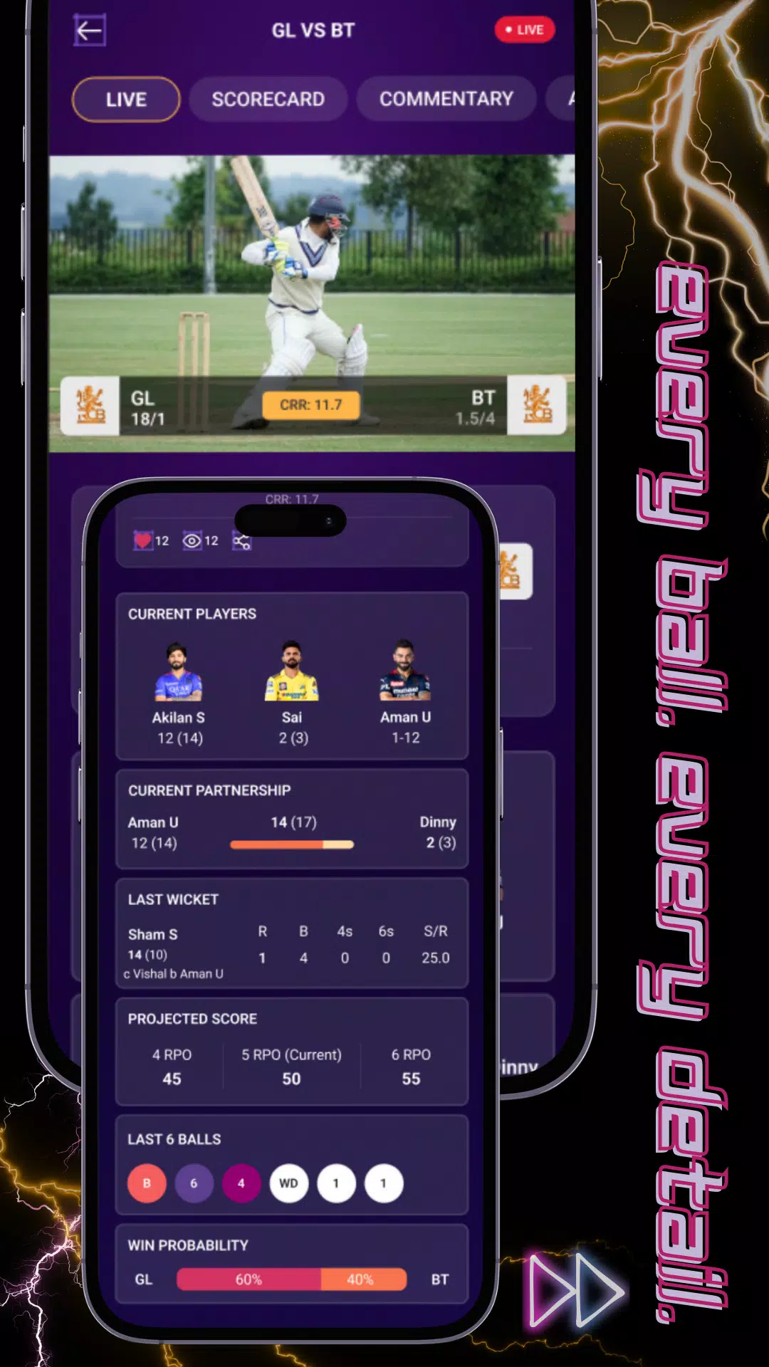 GullyBall: Live Cricket Scores Screenshot8