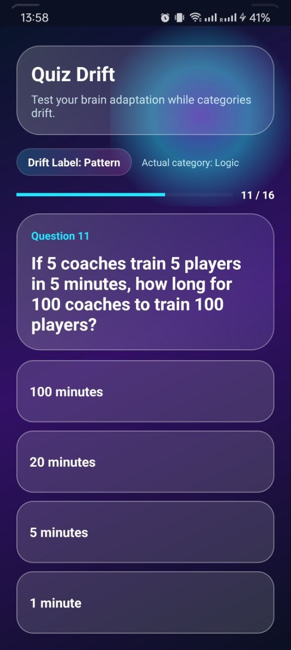 Quiz Drift Screenshot1