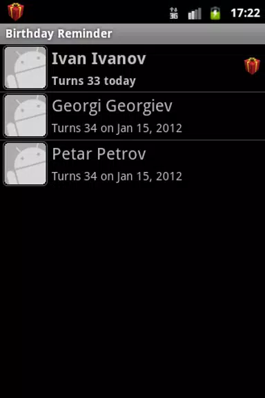 Birthday Reminder Screenshot1