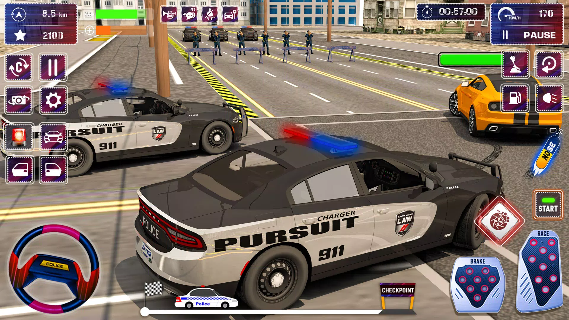Police Car Chase Parking Games Screenshot8